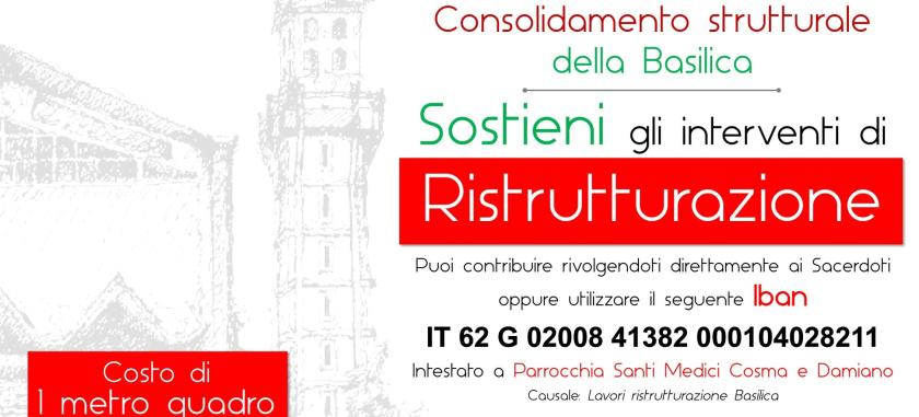 lavori di Restauro Conservativo e Consolidamento strutturale della Basilica